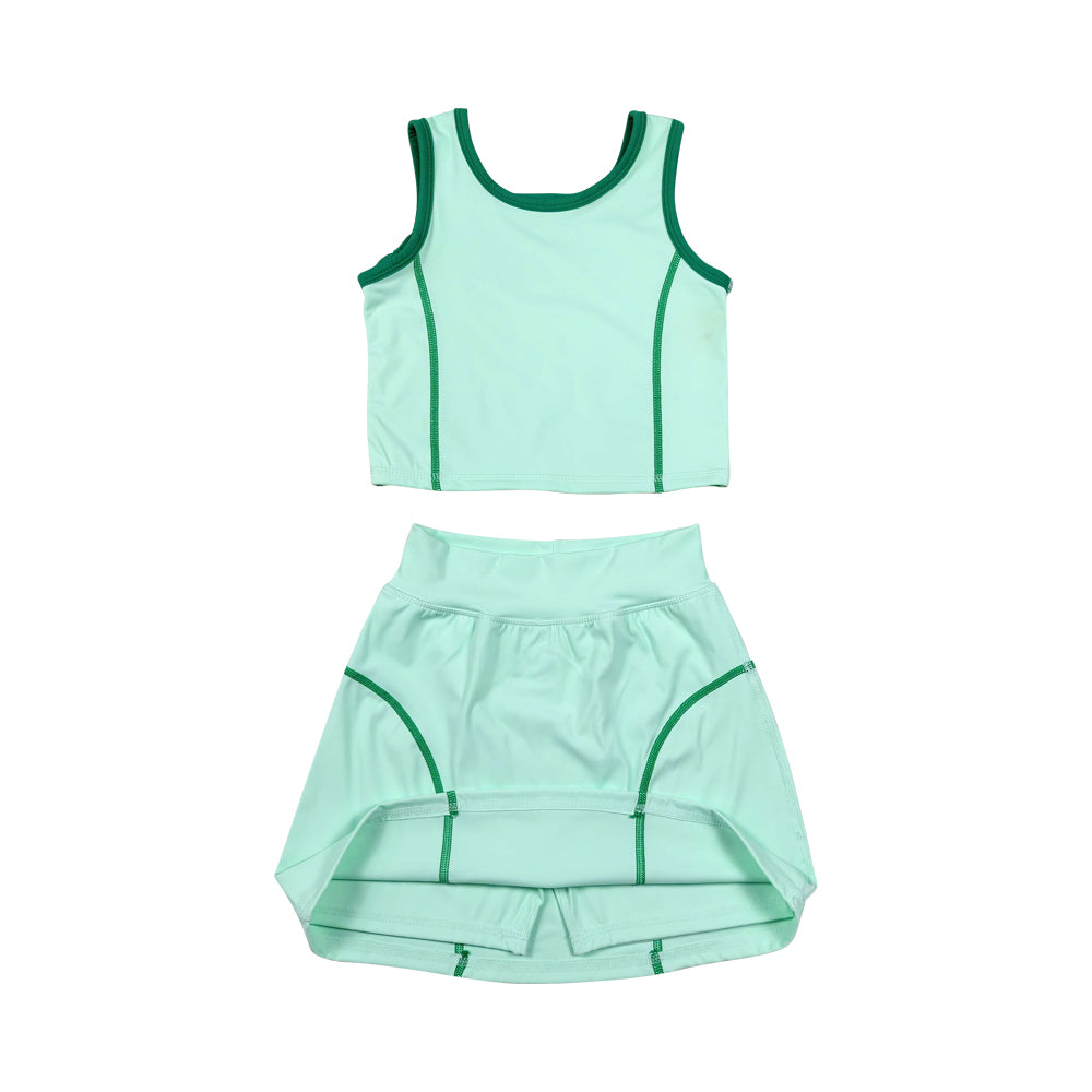 Athletic Green Skort Outfits GSD2671