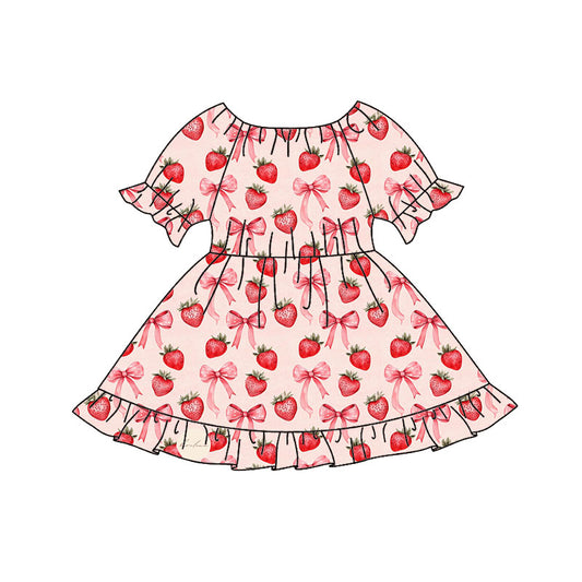 pre -order Strawberry Butterfly Girls dress GSD2837