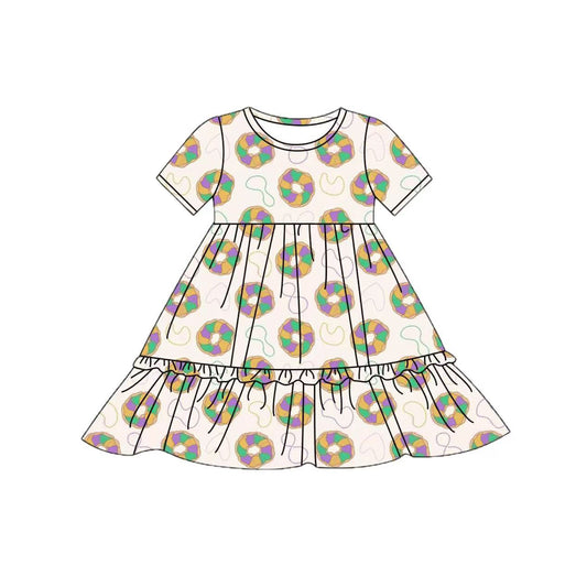 pre -order Donut short sleeves Girls Dress GSD2838