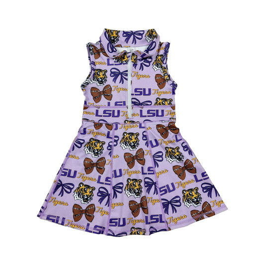 Athletic Purple Gameday Girls Dress GSD3604