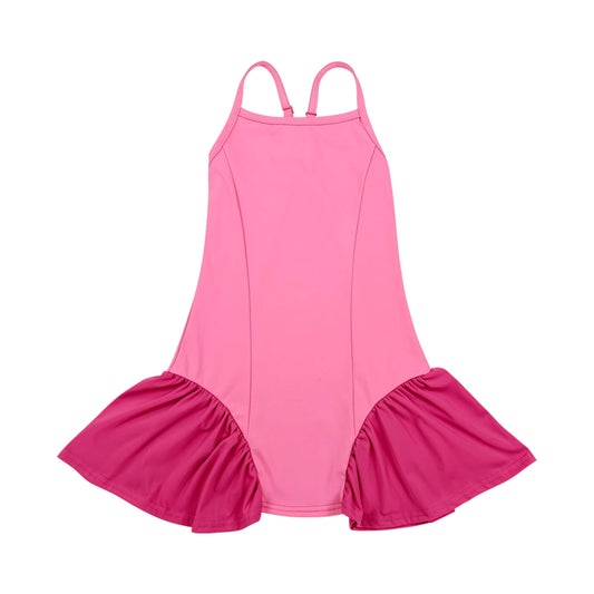 Athletic Hot Pink Girls Dress GSD3688
