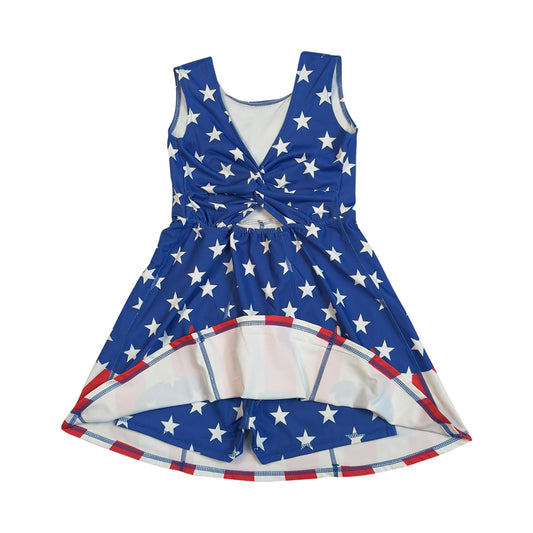 Athletic July of 4th Star Girls Dress GSD3813