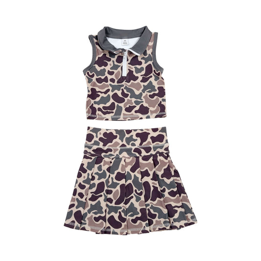 Athletic Camo Skort Outfits GSD3969