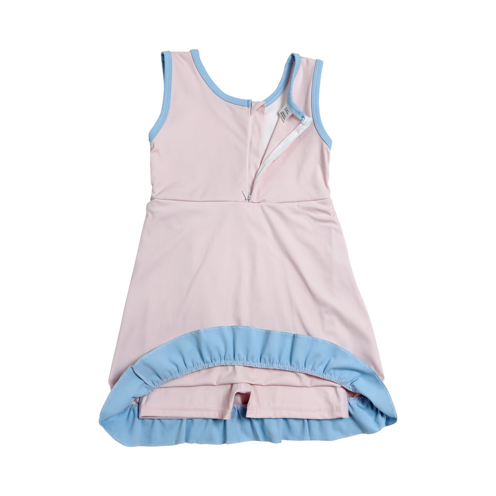 Athletic Pink Ruffle Girls Dress GSD4129