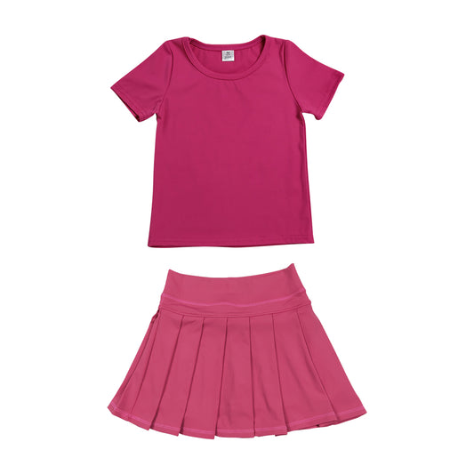 Athletic Hot Pink Tennis Skort Outfits GSD4272