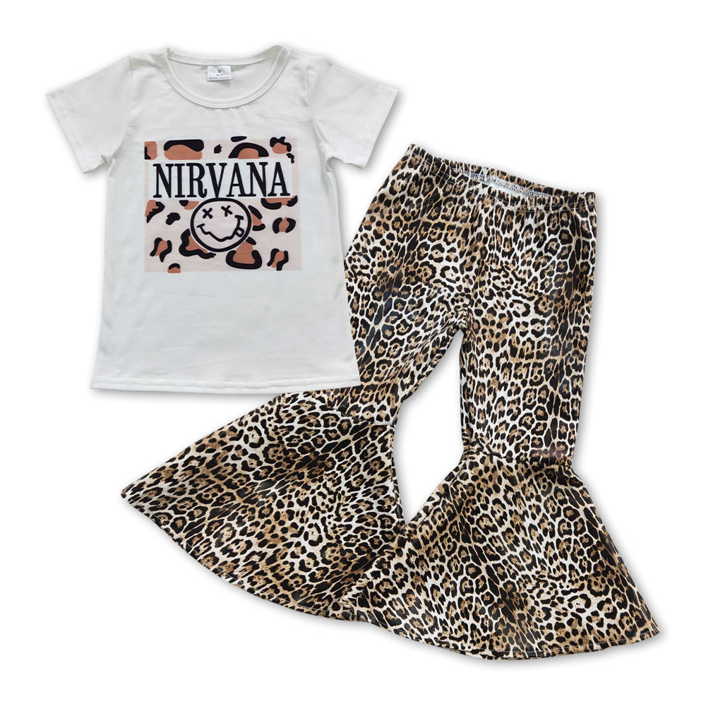 Leopard Smile Leather Girls Set