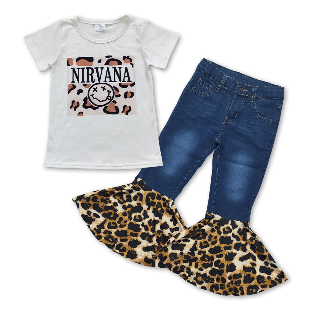 Smlie Print Baby shirt + Blue Jeans