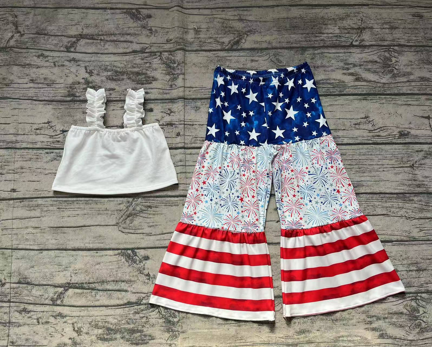 pre -order star flag girls Summer set GSPO1959