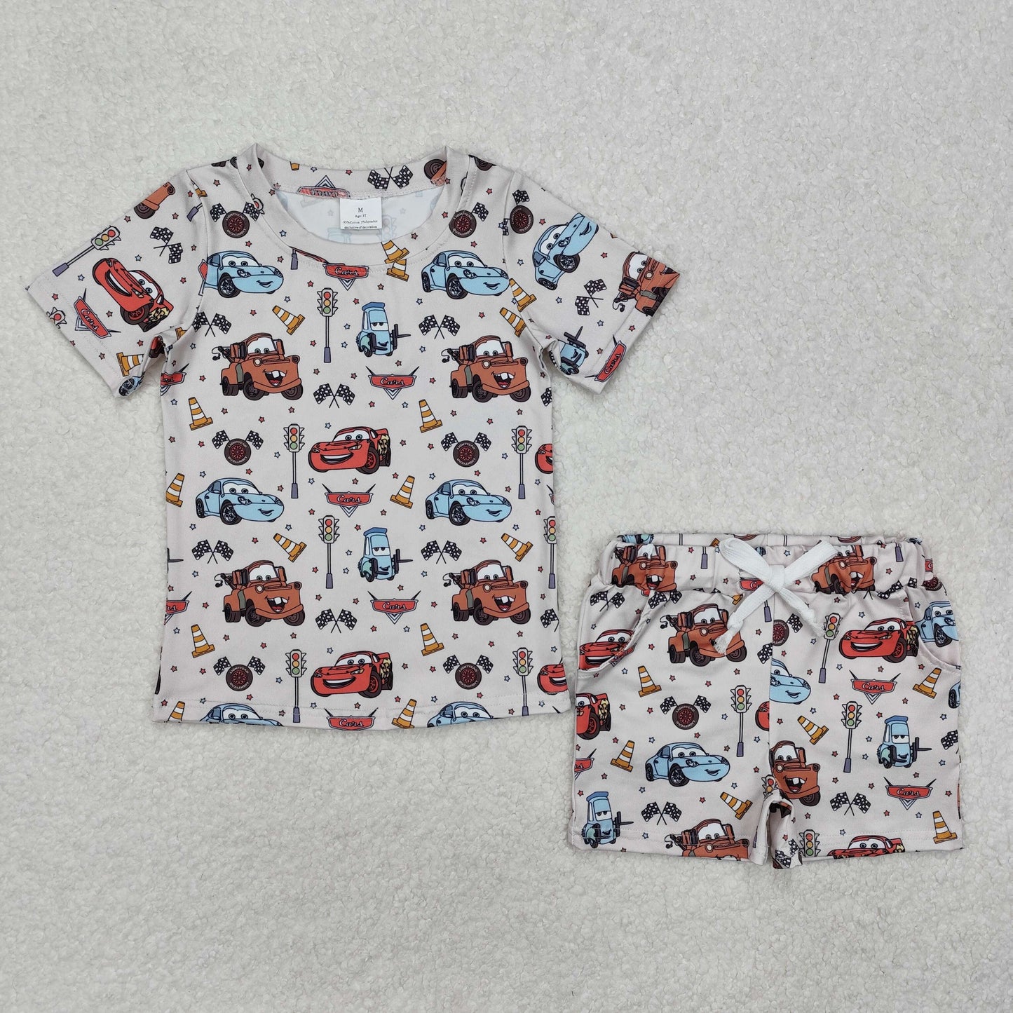 cars print Suit Summer Set