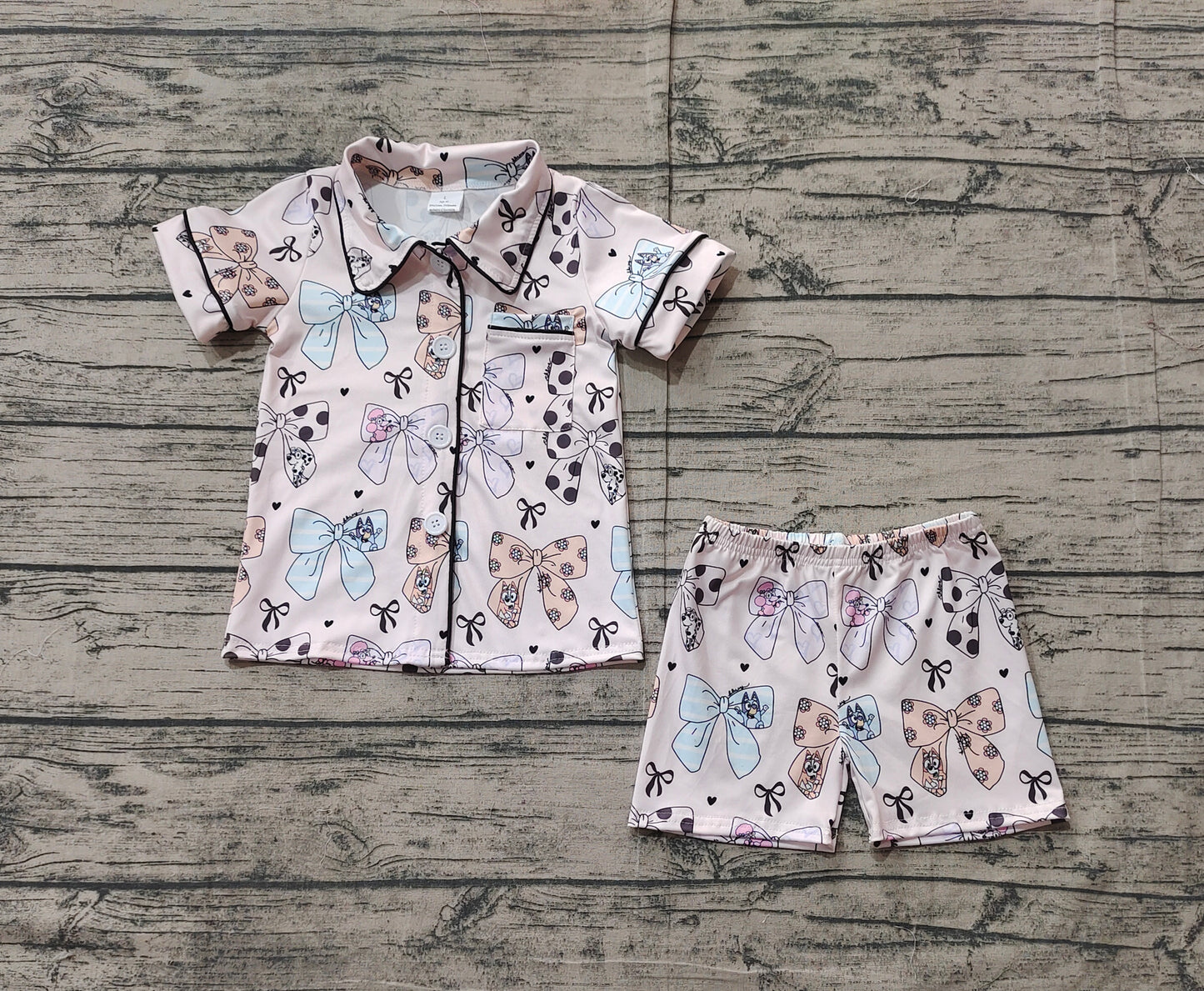 pre -order bows pajamas girl setGSSO1810