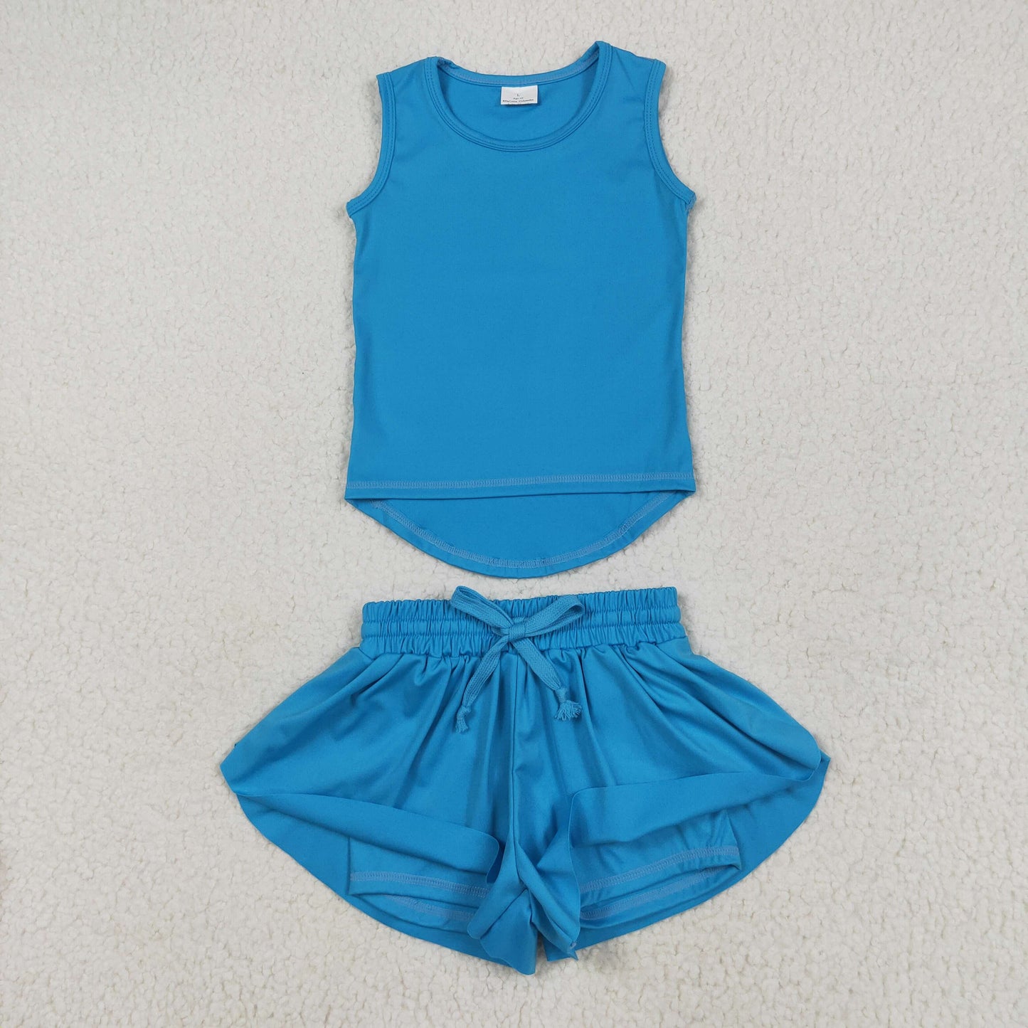 blue yoga girl Sleeveless set GSSO2504