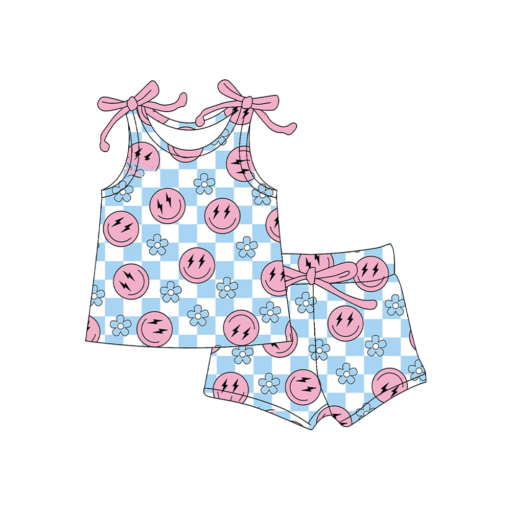 pre -order Blue Plaid girl set GSSO2585