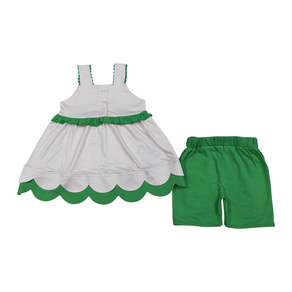 Summer Watermelon embroidery Girls Outfit GSSO3164
