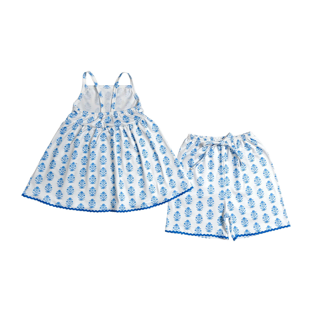 Summer Blue flowers Girls Set GSSO3416
