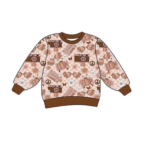 pre-order brown tape daisy long sleeve GT0728