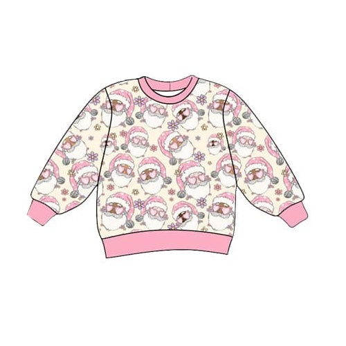 pre-order Christmas Pink santa long sleeve GT0729