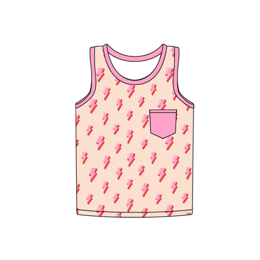 pre -order Pink lighting sleeveless GT0954