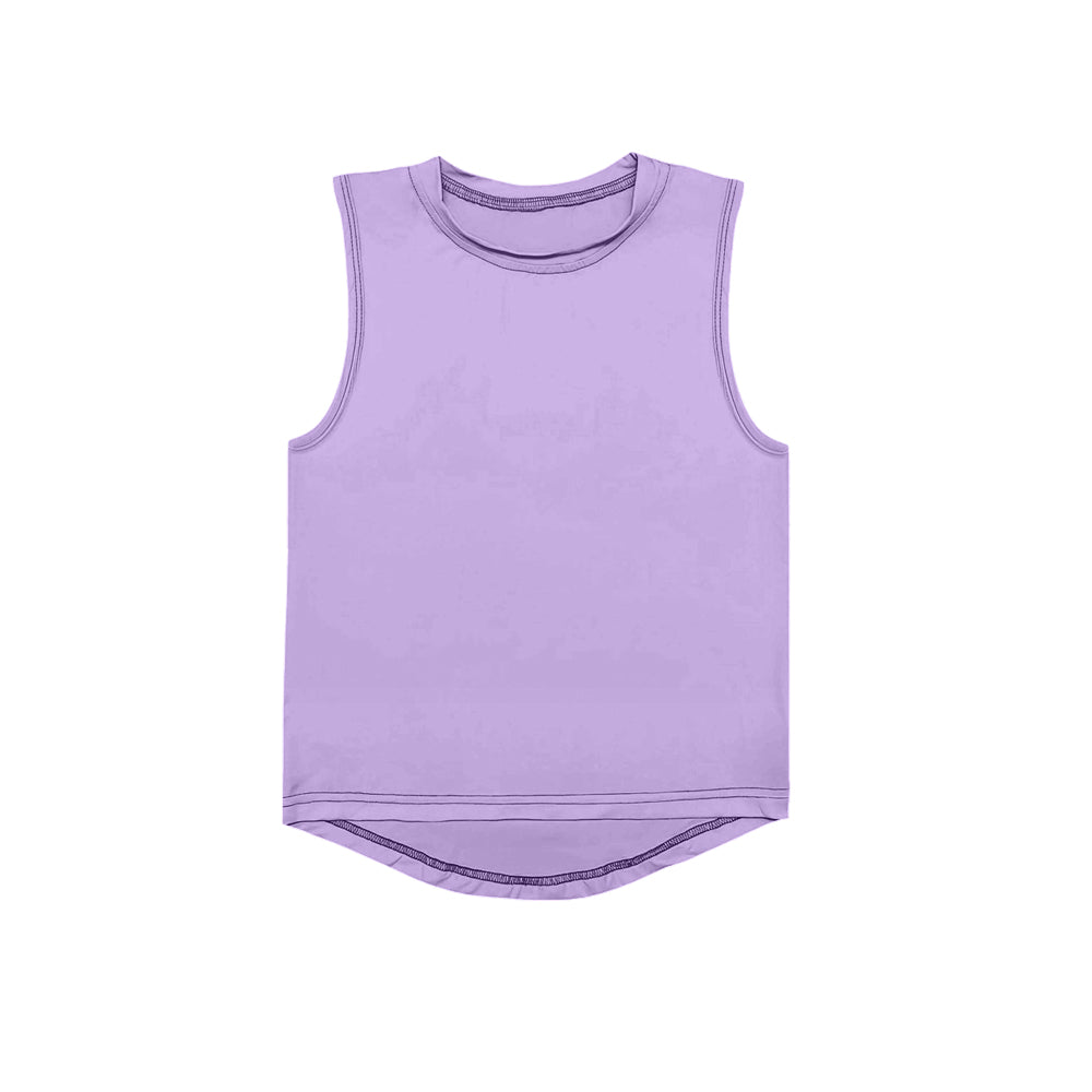 pre -order purple Print Sleeveless yoga vest GT0995