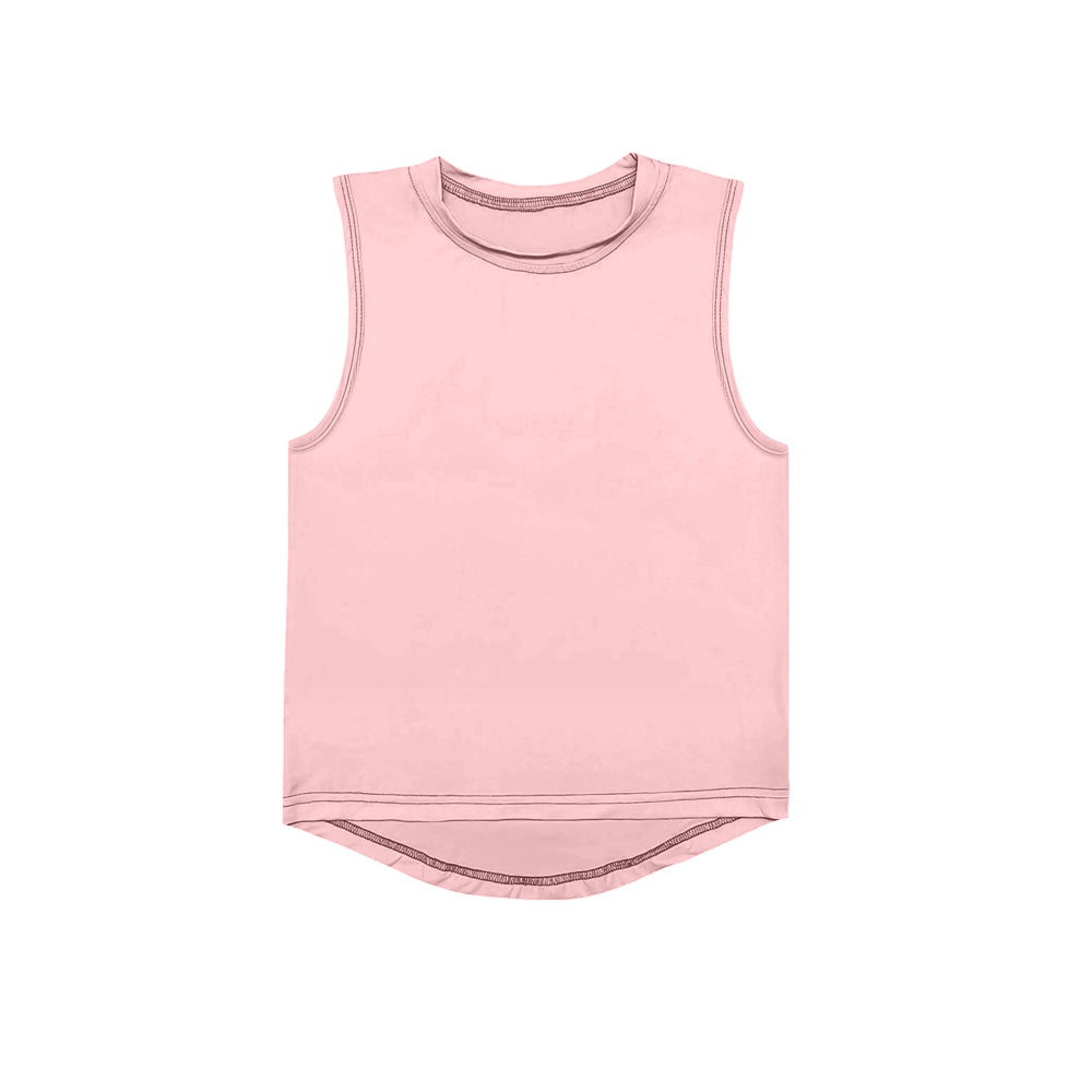 pre -order pink Print Sleeveless yoga vest GT0999