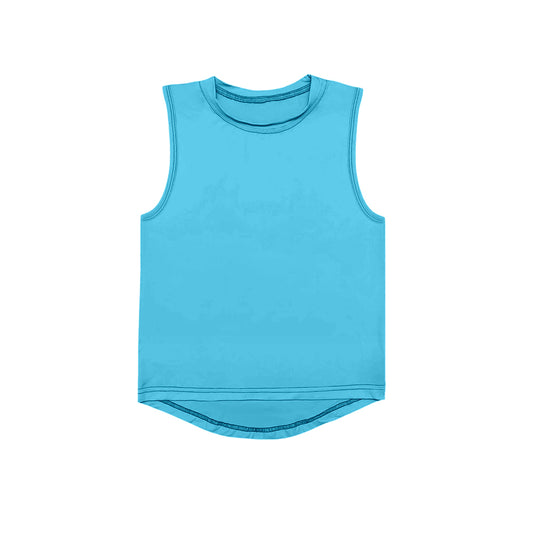 pre -order blue Print Sleeveless yoga vest GT1000