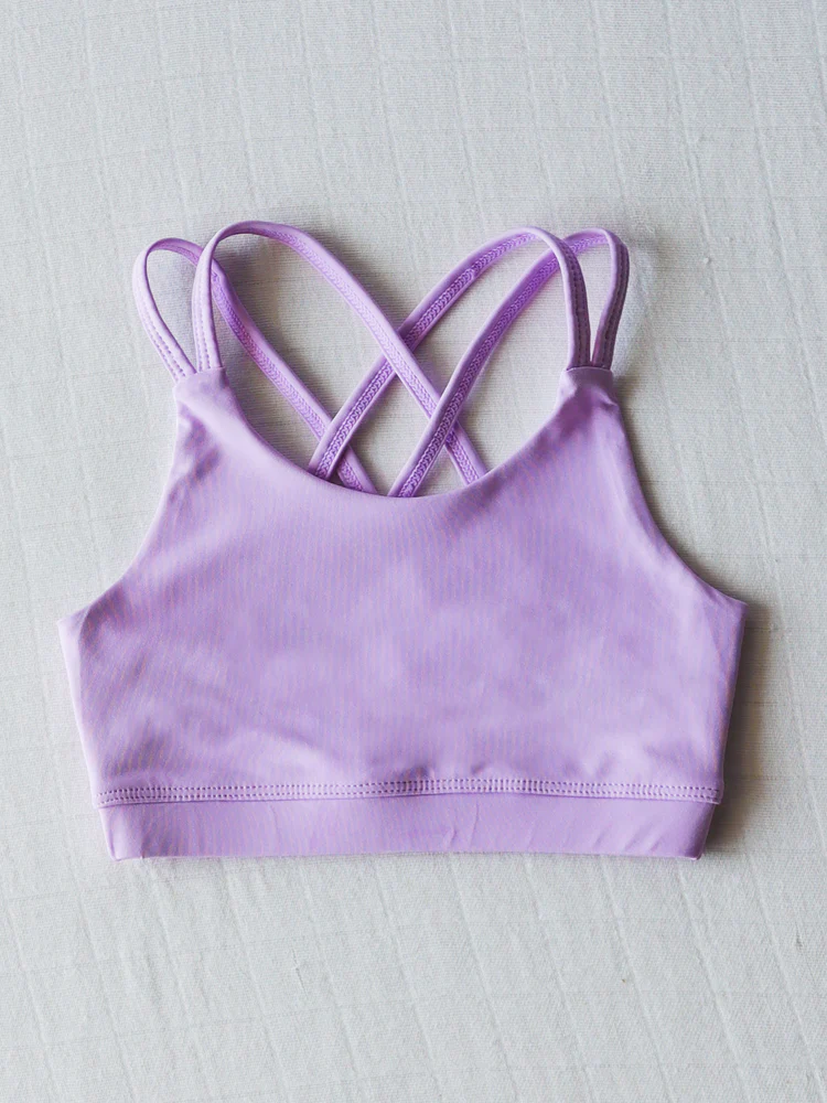 pre -order light purple Print Sleeveless yoga clothes GT1002