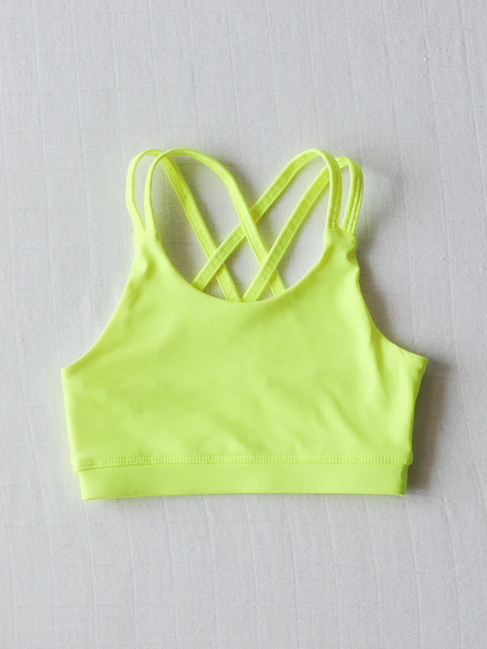 pre -order yellow green Print Sleeveless yoga clothes GT1005