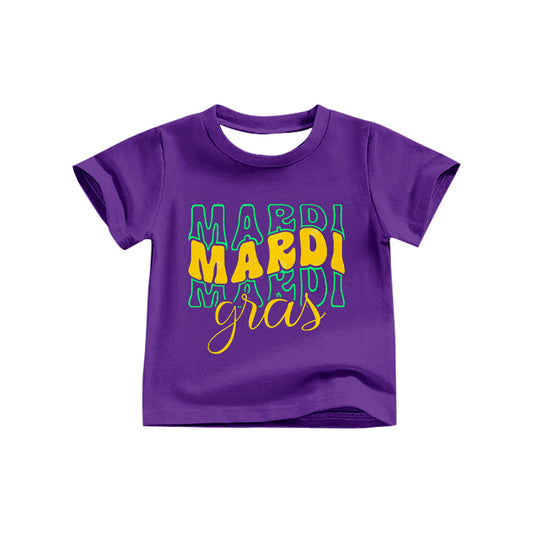 pre -order purple letter Cartoon Kids shirt GT1253