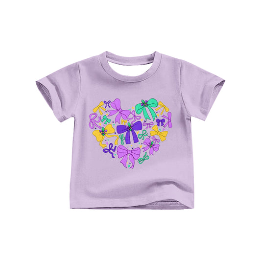 pre -order purple Bow Cartoon Kids shirt GT1255