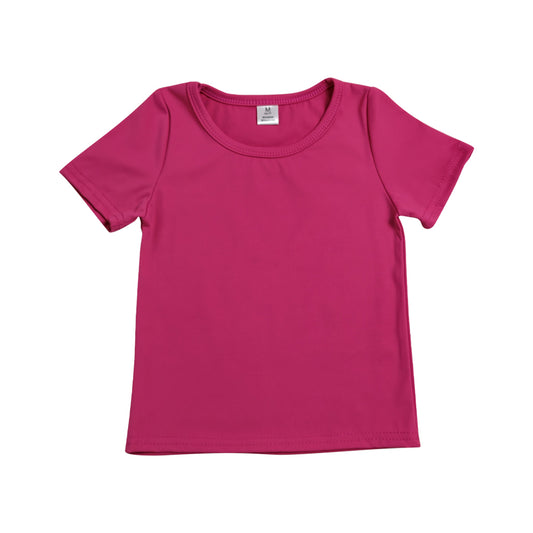Hot Pink yoga sport Girls Shirt Top GT1633