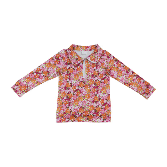 flowers Print Long Sleeve Pullover GT1652