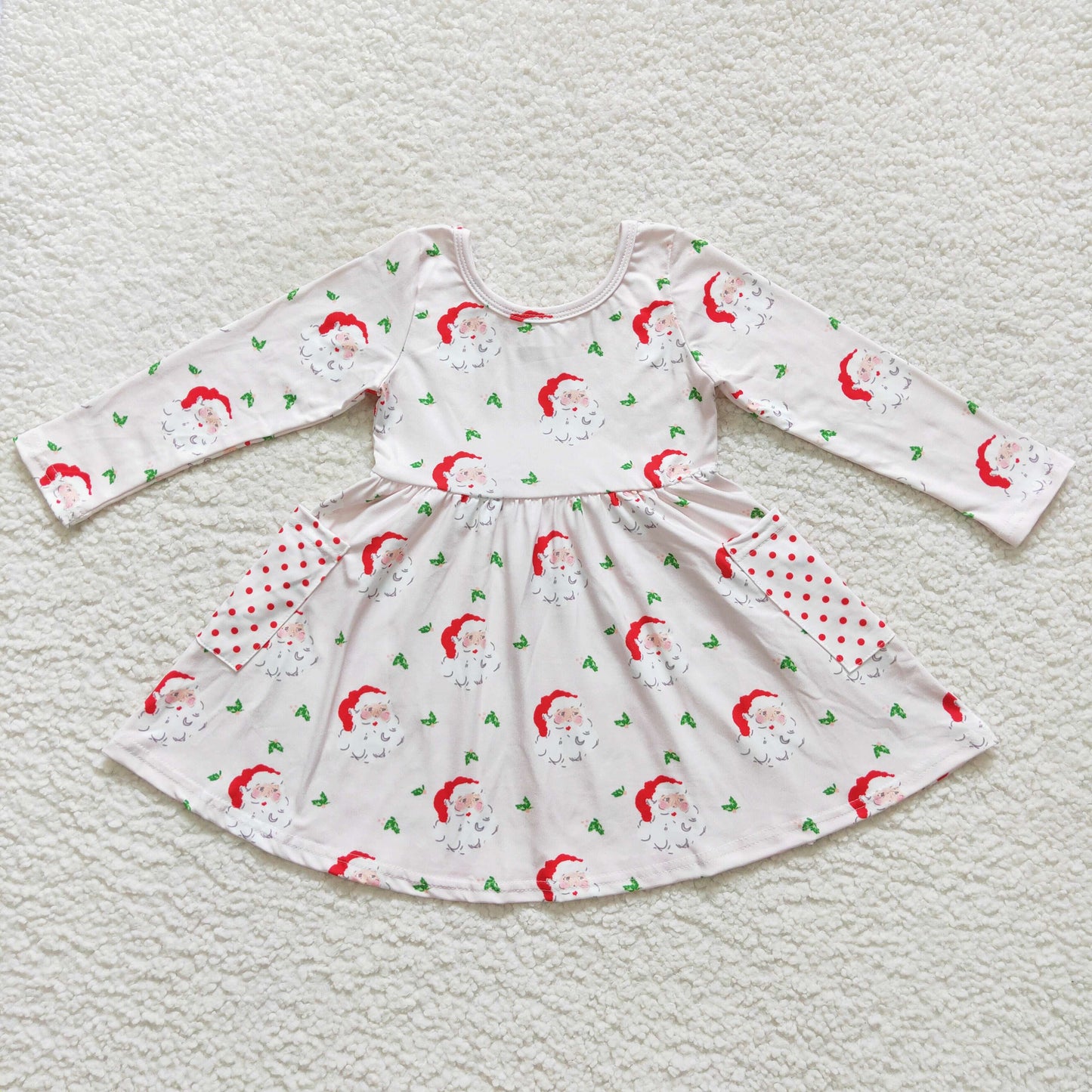 Christmas Santa long sleeve Dress