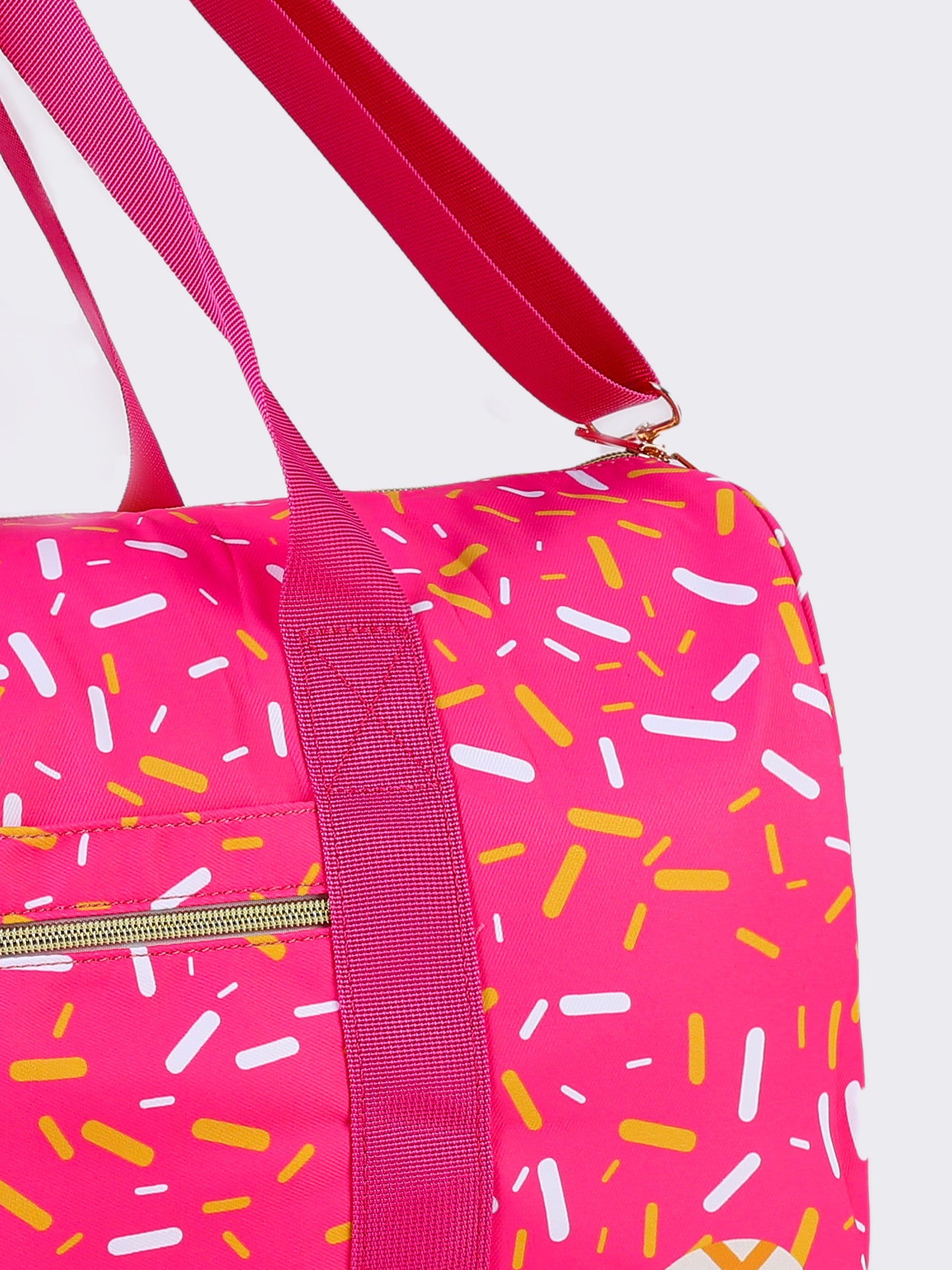 BA0298 Pink baseball ice cream the duffle bag ( us warehouse)