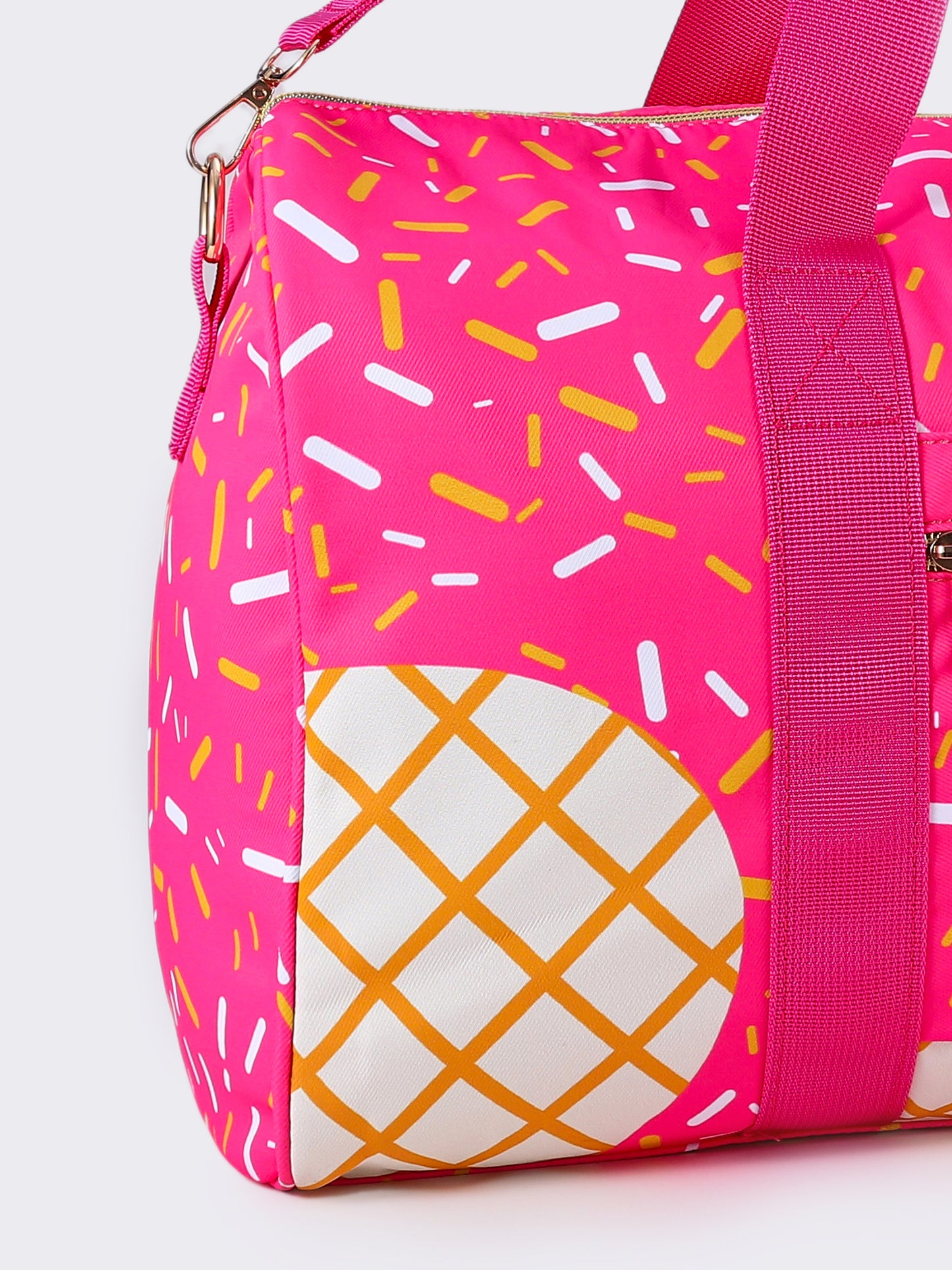 BA0298 Pink baseball ice cream the duffle bag ( us warehouse)