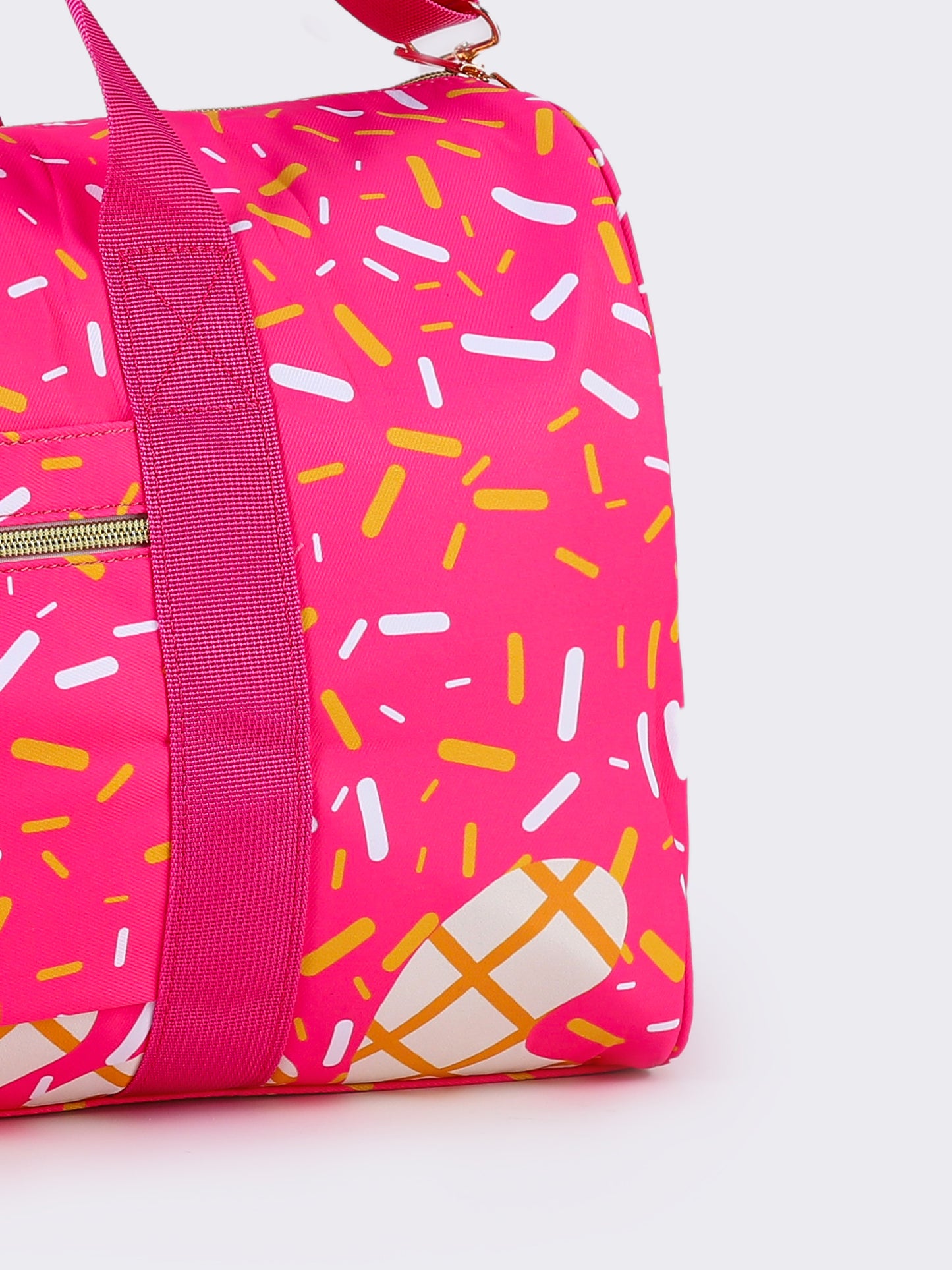 BA0298 Pink baseball ice cream the duffle bag ( us warehouse)