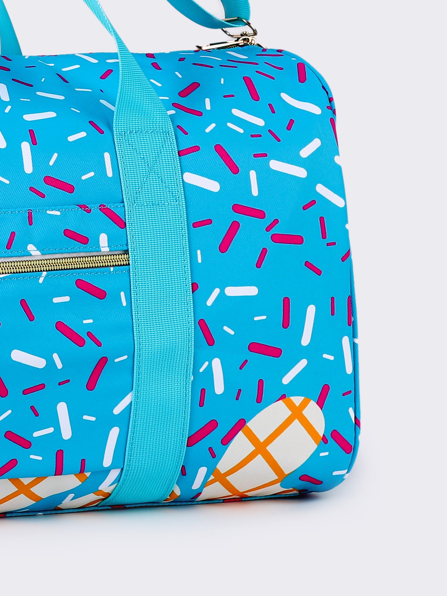 BA0304 Blue baseball ice cream the duffle bag ( us warehouse)