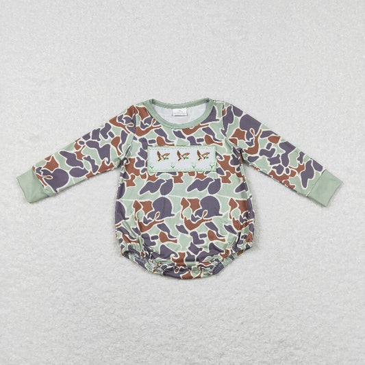 LR0286 camo duck long sleeve Romper (usa warehouse)