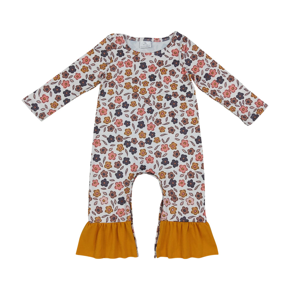 flowers Long Sleeve Baby Romper LR3024