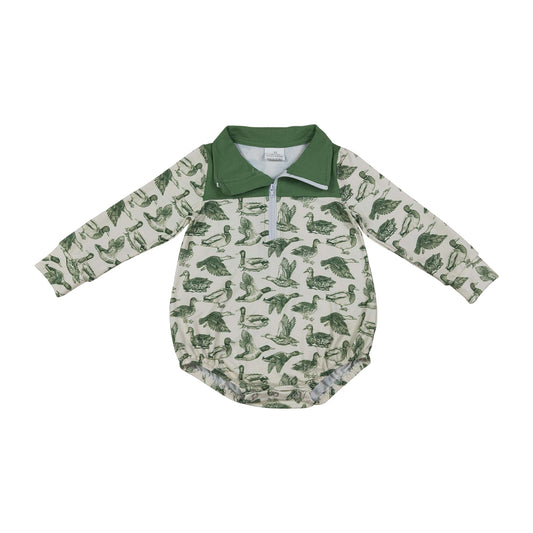 Duck Mallard hunting Long Sleeve Baby Romper LR3050