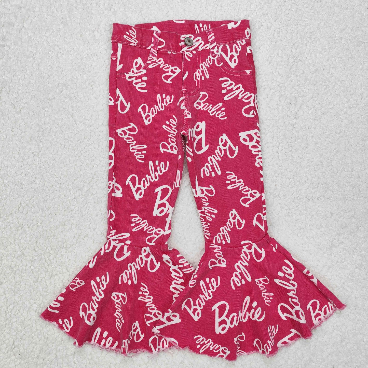 Hot pink letter Bell Jeans
