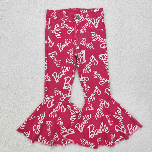 Hot pink letter Bell Jeans