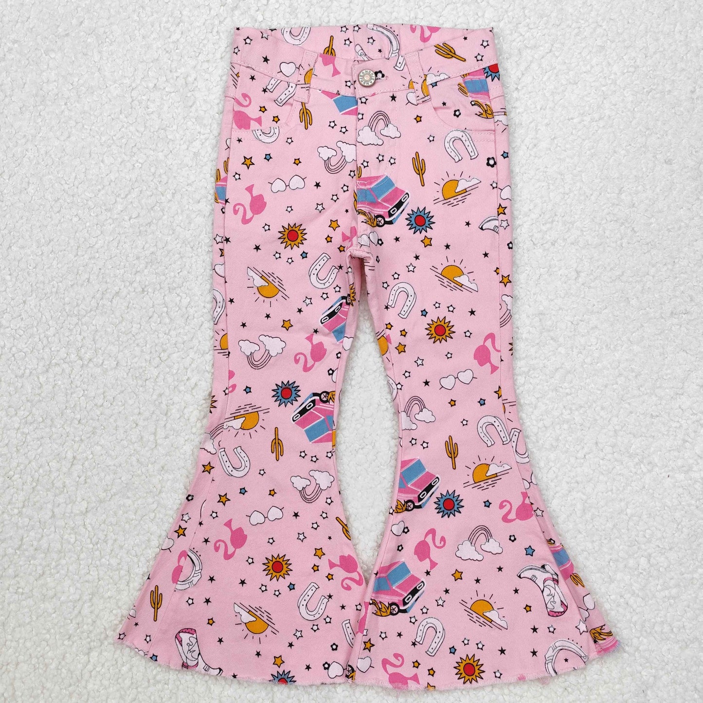 pink Cartoon Bell Jeans