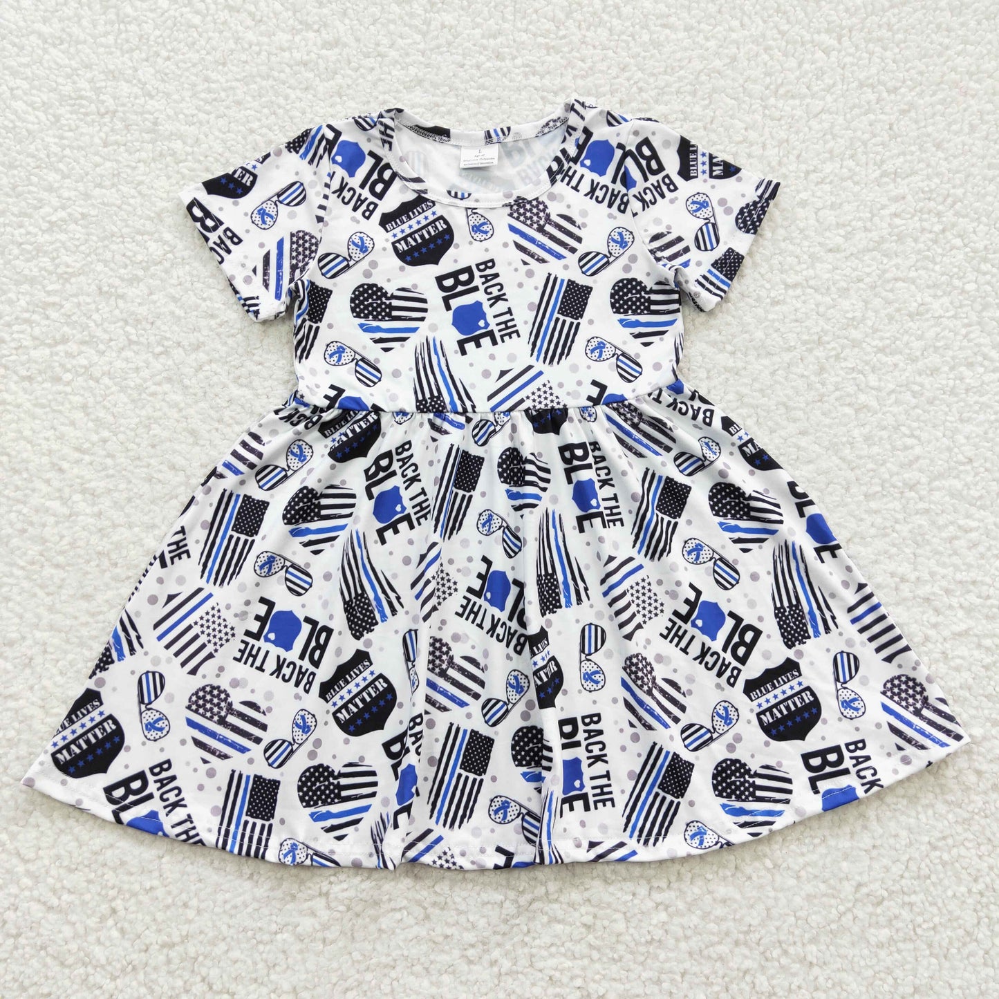 Flag Short Girls Dress