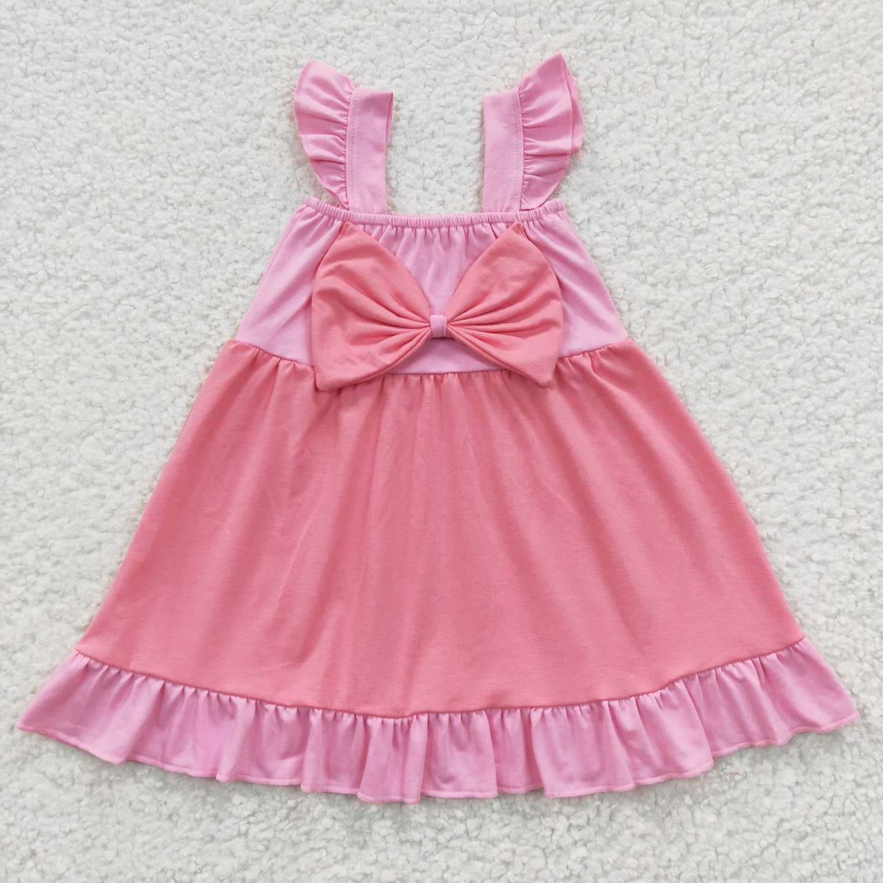 Pink With Bow Girls Dress