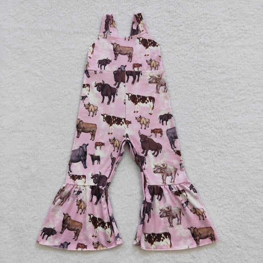 Pink Cow Jumpsuit