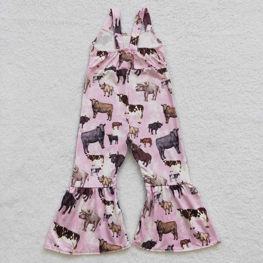 Pink Cow Jumpsuit