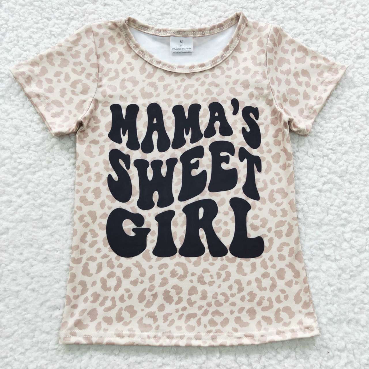 Leopard Mama's Sweet Girl boy shirt