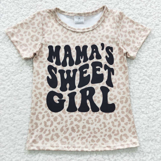 Leopard Mama's Sweet Girl boy shirt