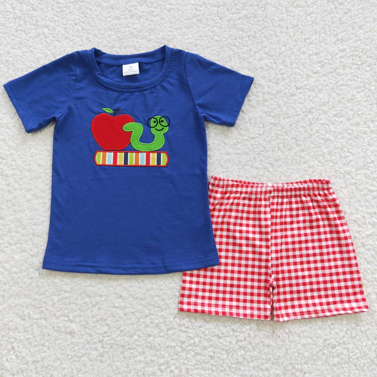 Back To School Book Embroidered Summer Set