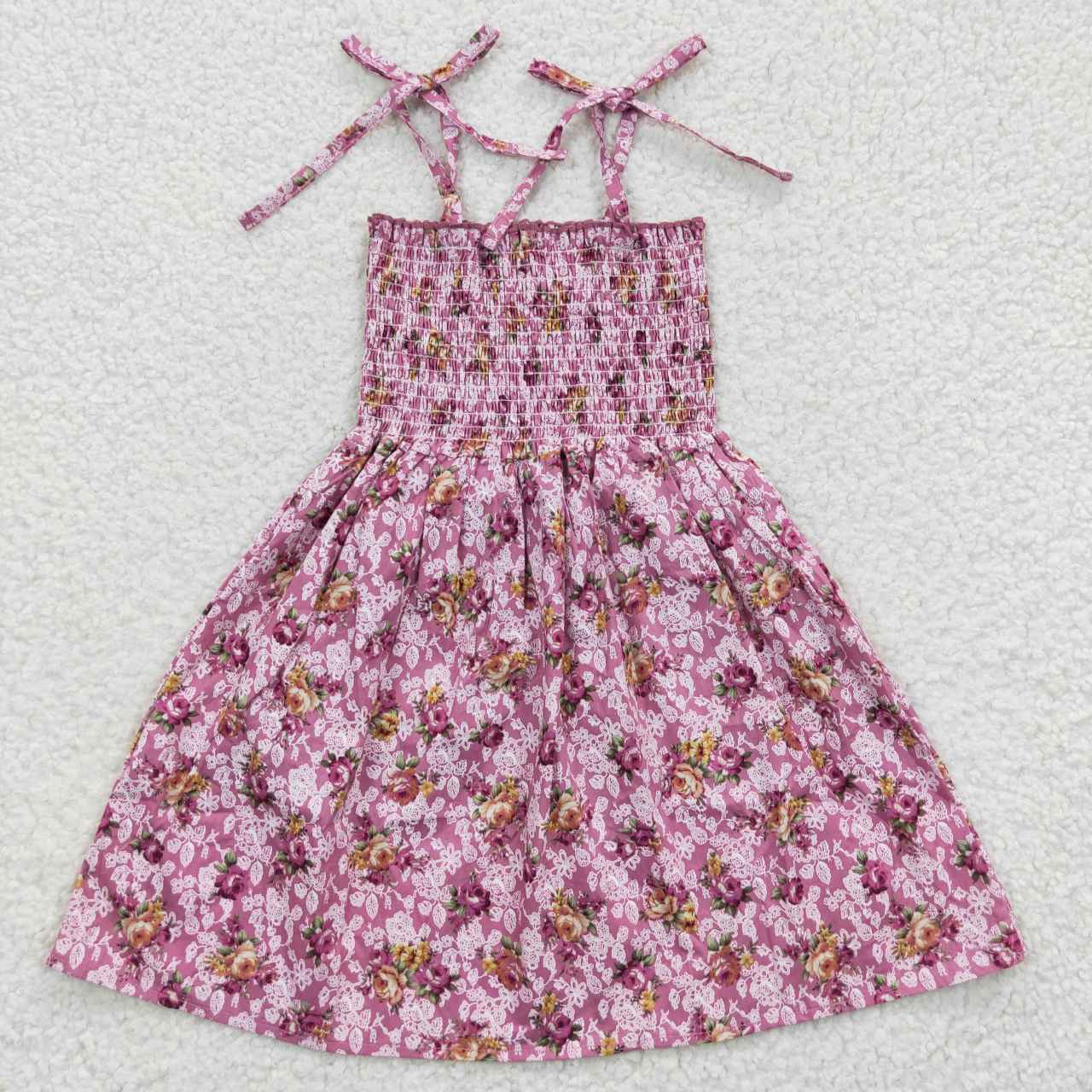 Pink Sleeveless Girls Dress