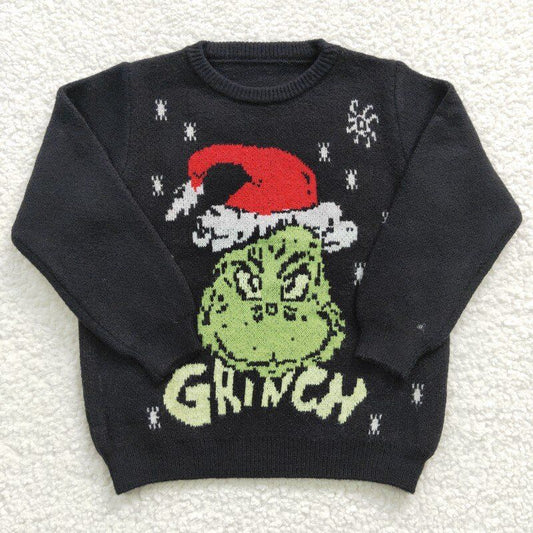 Christmas Black Cartoon Sweater
